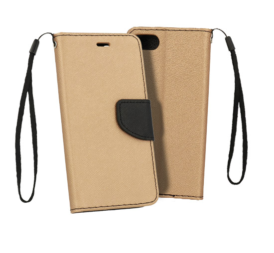 Knižkové puzdro Fancy Book - Xiaomi RedMi 9A/9AT zlato-čierne