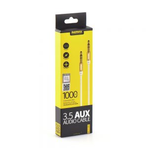 Audio kábel REMAX (L100) AUX 3,5mm – 3,5mm Jack 1m biely