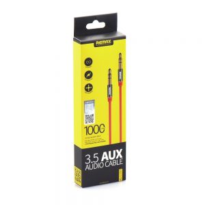 Audio kábel REMAX (L100) AUX 3,5mm – 3,5mm Jack 1m červený