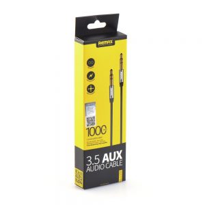 Audio kábel REMAX (L100) AUX 3,5mm – 3,5mm Jack 1m čierny
