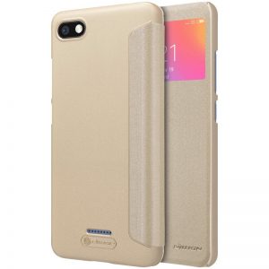 Knižkové puzdro NILLKIN Sparkle S-View – Xiaomi RedMi 6A zlaté