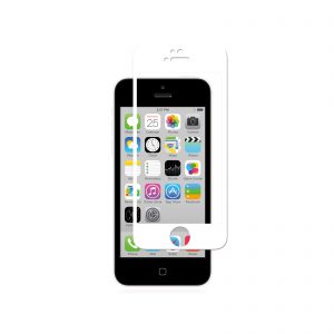 KINGMAS ochranné tvrdené sklo Real Glass 5D pre Apple iPhone 5/5S/SE biele GA00069E