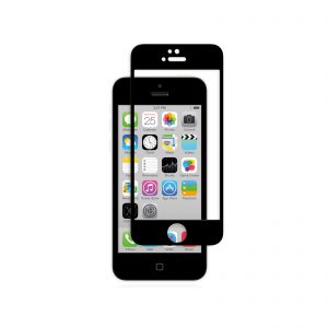 KINGMAS ochranné tvrdené sklo Real Glass 5D pre Apple iPhone 5/5S/SE čierne GA00068E