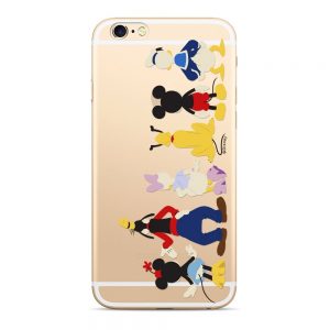 Puzdro Disney Mickey a priatelia 001 Samsung Galaxy A7 2018 transparentné