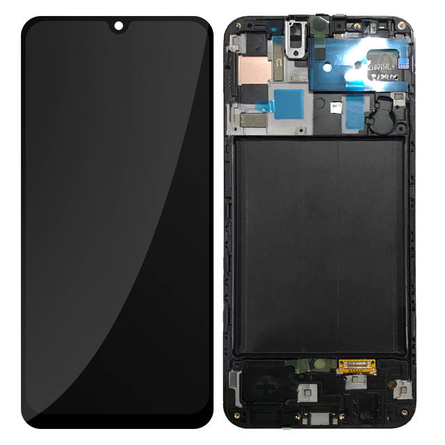 Samsung Galaxy A50 (A505F) – Originál LCD displej a dotyková plocha s rámom čierny (Service Pack)