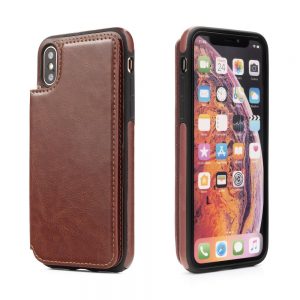 Puzdro Forcell Wallet Case - iPhone XS Max hnedé