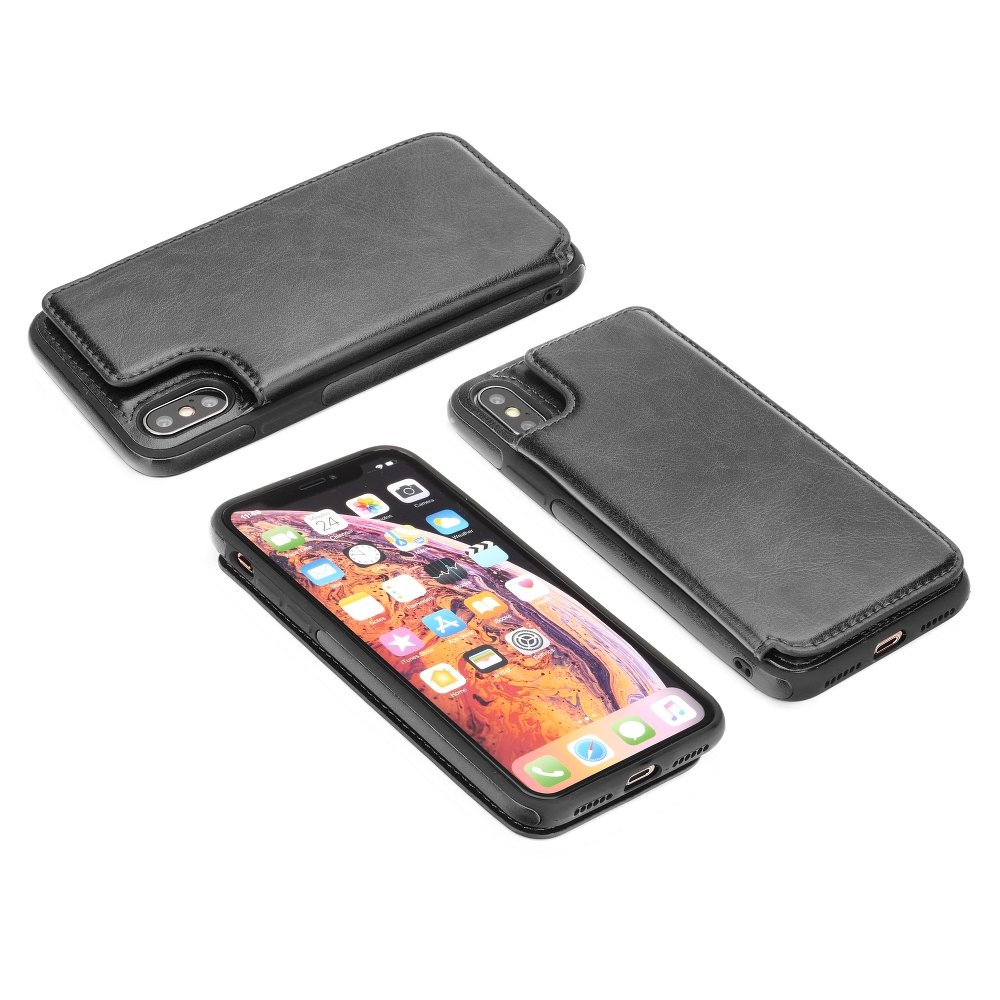 Puzdro Forcell Wallet Case - iPhone XS Max čierne – Obrázok 4