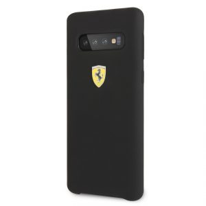 Puzdro Ferrari SF Silicon Case FESSIHCS10BK Samsung Galaxy S10 čierne