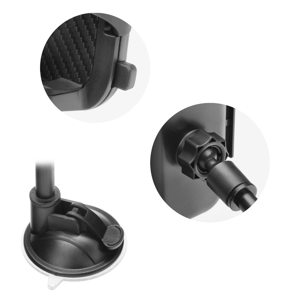 Forcell Bracket držiak do auta na okno so 17cm ramenom čierny – Obrázok 2