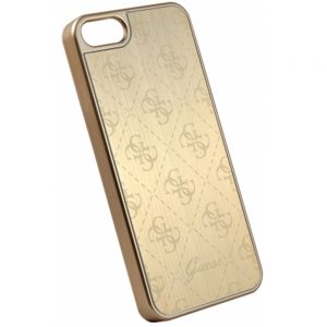 Puzdro Guess 4G Aluminium iPhone 5/5S/SE zlaté
