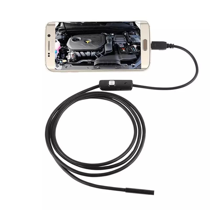 Endoskopová Waterproof kamera micro USB pre Android a PC s príslušenstvom 2m čierna