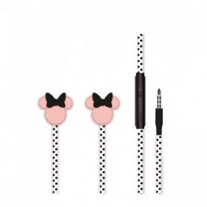 Slúchadlá Disney Minnie 3D Stereo 3,5mm Jack čierno-ružové