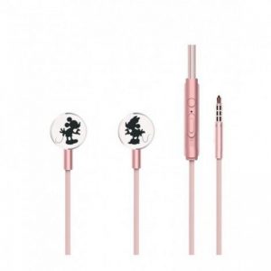 Slúchadlá Disney Mickey Mouse 3D Stereo 3,5mm Jack ružovo-zlaté