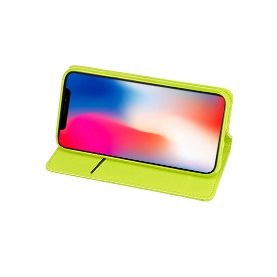 Knižkové puzdro TEL1 Smart Book MAGNET - Samsung Galaxy A7 2018 limetkové – Obrázok 2
