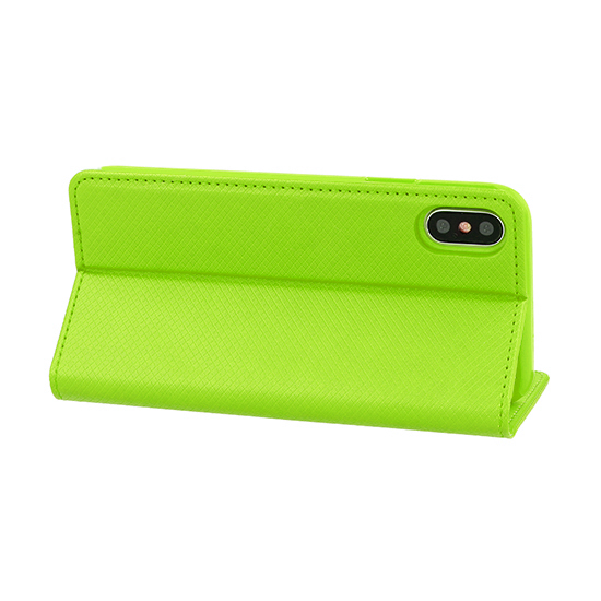 Knižkové puzdro TEL1 Smart Book MAGNET - Samsung Galaxy A7 2018 limetkové – Obrázok 3