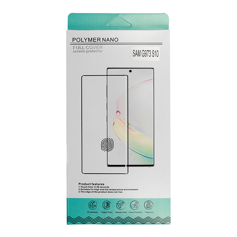 Keramické ochranné tvrdené sklo Polymer Nano Hybrid Glass - Samsung Galaxy S8 čierne #00002215