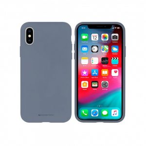 Puzdro Mercury Silicone - iPhone 6/6S Plus fialovo-šedé