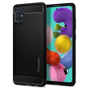 Puzdro SPIGEN Rugged Armor - Samsung Galaxy A71 čierne