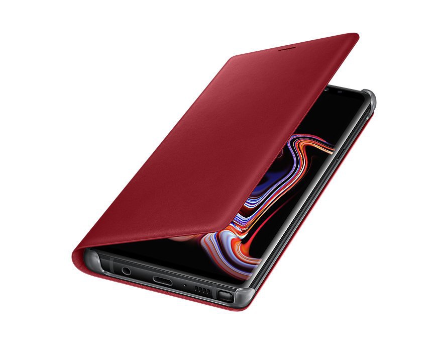 Knižkové puzdro Samsung EF-WN960LRE Leather Wallet Cover Galaxy Note 9 červené
