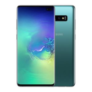 Samsung Galaxy S10 Plus (G975F) – Originál LCD displej a dotyková plocha s rámom zelený (Service Pack)