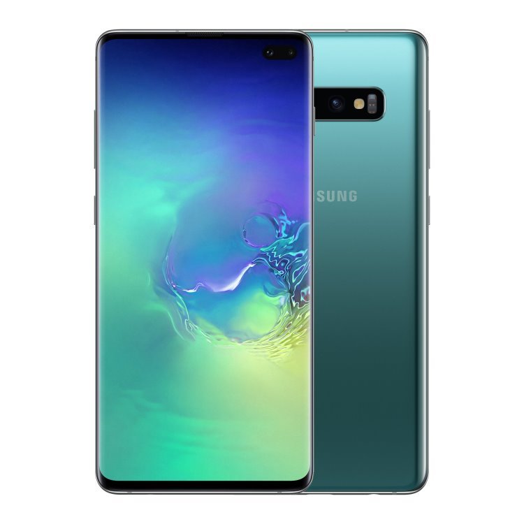 Samsung Galaxy S10 Plus (G975F) – Originál LCD displej a dotyková plocha s rámom zelený (Service Pack)