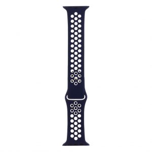 Silikónový remienok Tactical 168 Double Apple Watch 45/44/42mm modro-biely #00002401