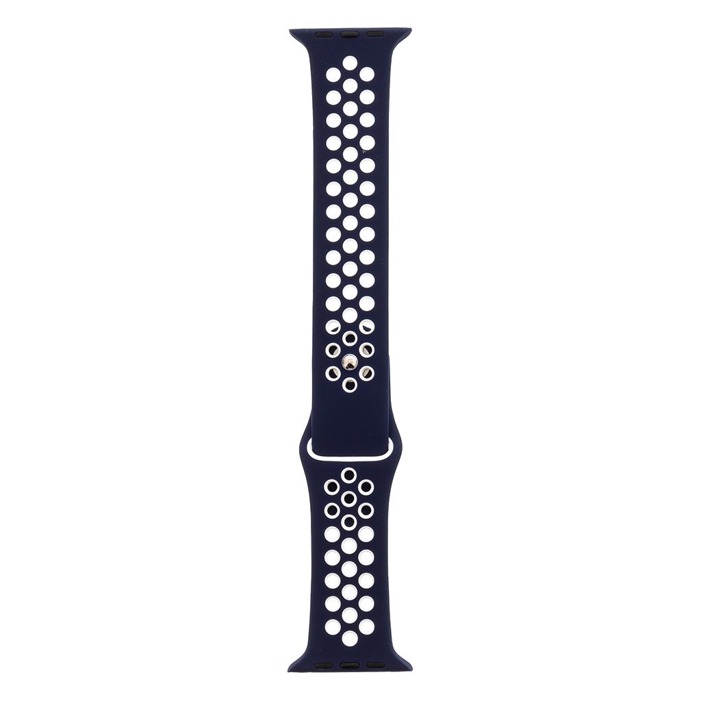 Silikónový remienok Tactical 168 Double Apple Watch 45/44/42mm modro-biely #00002401