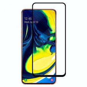 Tactical 2.5D ochranné tvrdené sklo - Samsung Galaxy A80 čierne #00002366