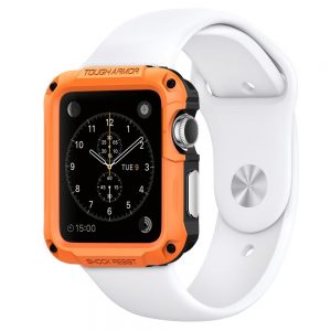 Spigen Tough Armor puzdro Apple Watch Series 4/5/6/SE 44mm oranžové CA00110E