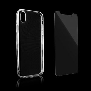Puzdro Forcell s tvrdeným ochranným sklom Samsung Galaxy A51 2v1 transparentné