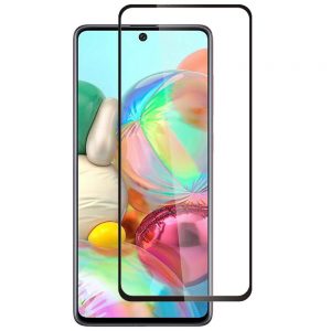 5D Glass Full Glue ochranné tvrdené sklo - Samsung Galaxy A71 čierne #00002482