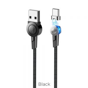 Dátový kábel HOCO SELECTED S8 magnetický Type C 1m čierny