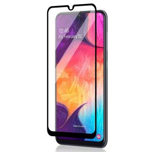 KINGMAS ochranné tvrdené sklo 9D Full Glue - Samsung Galaxy A50 čierne GA00109E