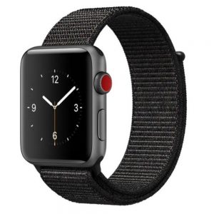 Nylonový remienok KINGMAS pre Apple Watch 41/40/38mm čierny
