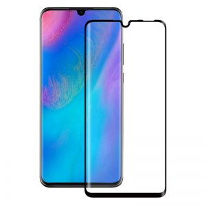 HARD Full Glue 5D ochranné tvrdené sklo - Huawei P30 Lite čierne #00002547