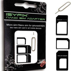 Adaptér SIM – NOOSY Blister 3v1 čierny
