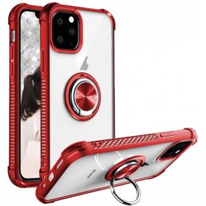 Puzdro Anti-Fall Ring iPhone 11 červené