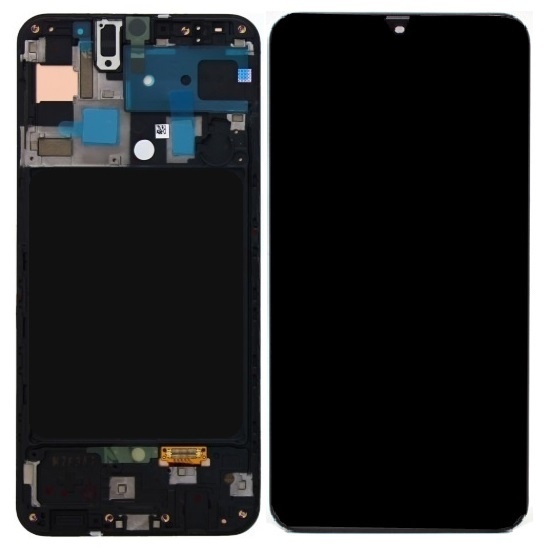 Samsung Galaxy A40 (A405F) – Originál LCD displej a dotyková plocha s rámom čierny (Service Pack)