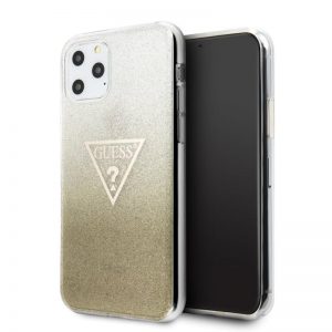 Puzdro Guess Solid Glitter iPhone 11 Pro zlaté