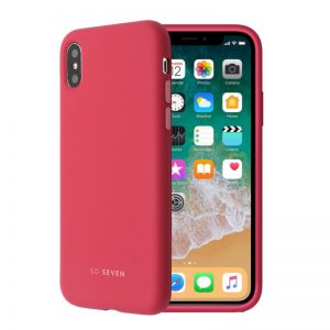 Puzdro SoSeven Smoothie iPhone X/XS tmavo ružové