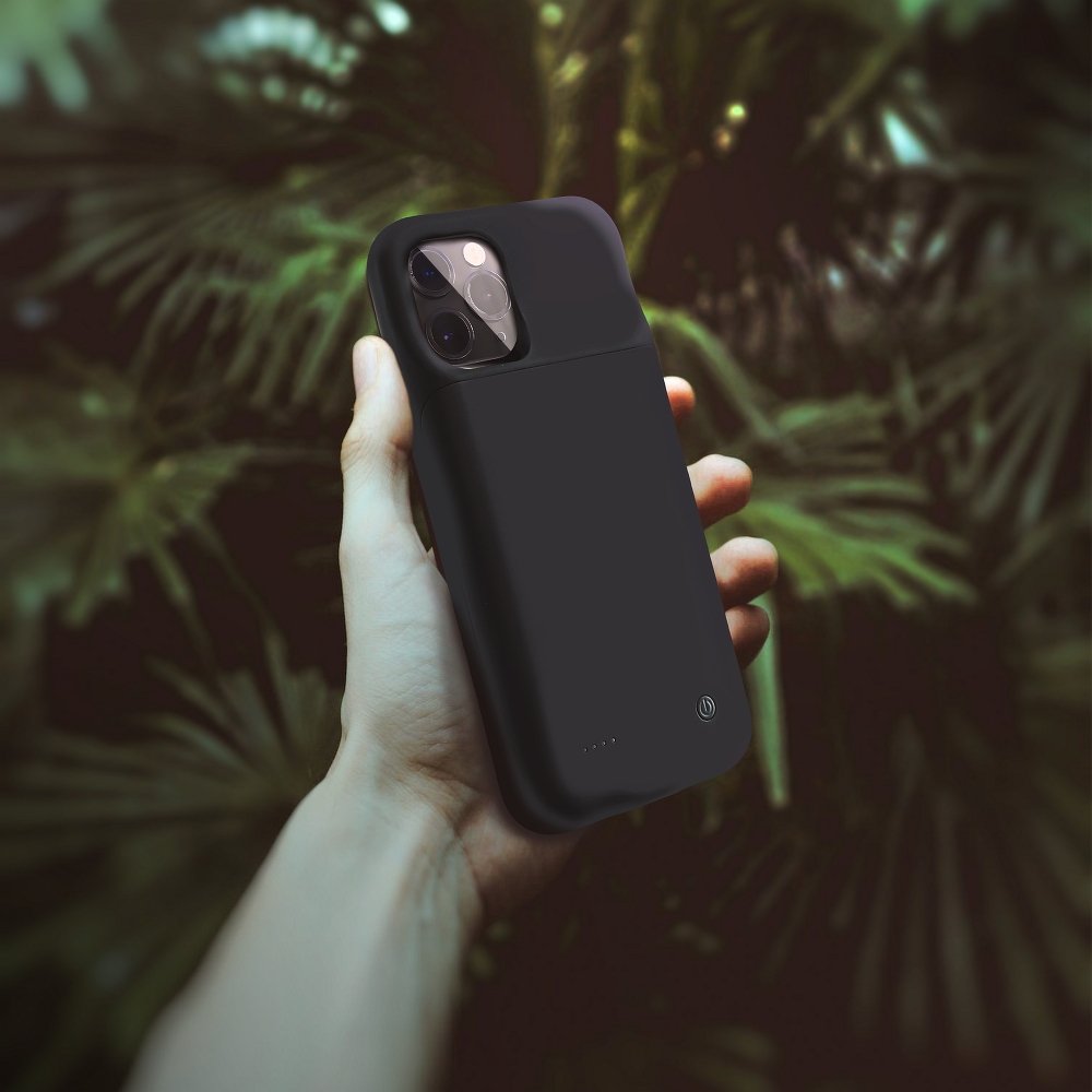 Puzdro Forcell Power Bank so vstavanou batériou 4500 mAh pre iPhone 11 Pro Max čierne – Obrázok 2
