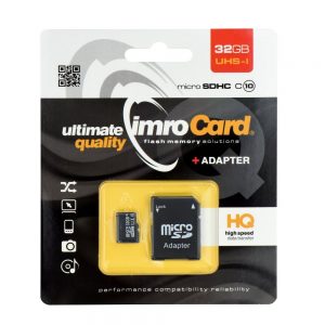 Pamäťová karta micro SDHC Imro 32GB class 10 s adaptérom