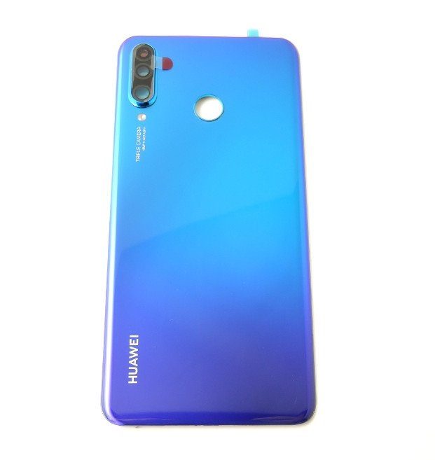 Huawei P30 Lite (MAR-LX1A) batériový zadný kryt so sklíčkom fotoaparátu 48MP OEM modrý – Obrázok 2