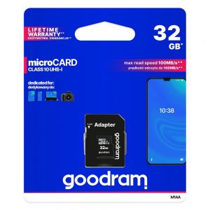 Pamäťová karta micro SD s adaptérom GoodRAM 32GB class 10 UHS1 100Mb/s
