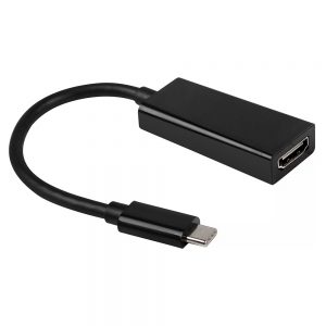 Redukcia TEL1 USB Type C - HDMI 4K čierna