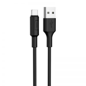Dátový kábel HOCO Soarer X25 Type C s podporou Fast Charge 1m čierny