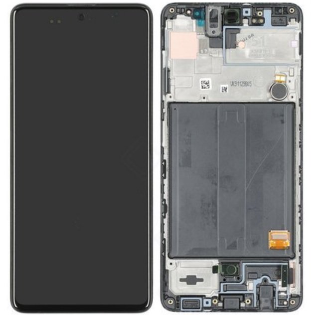 Samsung Galaxy A51 (A515F) – Originál LCD displej a dotyková plocha s rámom čierny (Service Pack)