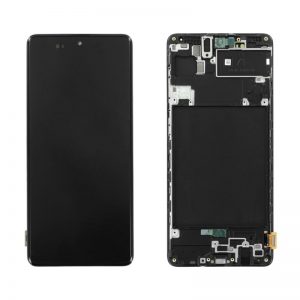 Samsung Galaxy A71 (A715F) – Originál LCD displej a dotyková plocha s rámom čierny (Service Pack)