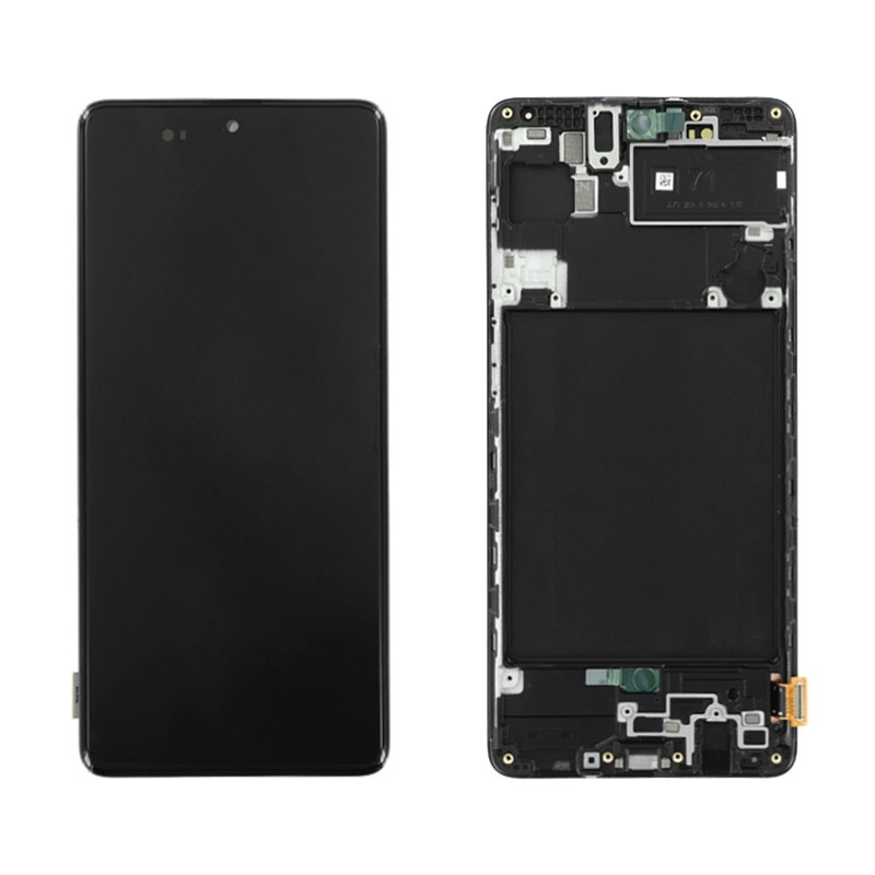 Samsung Galaxy A71 (A715F) – Originál LCD displej a dotyková plocha s rámom čierny (Service Pack)