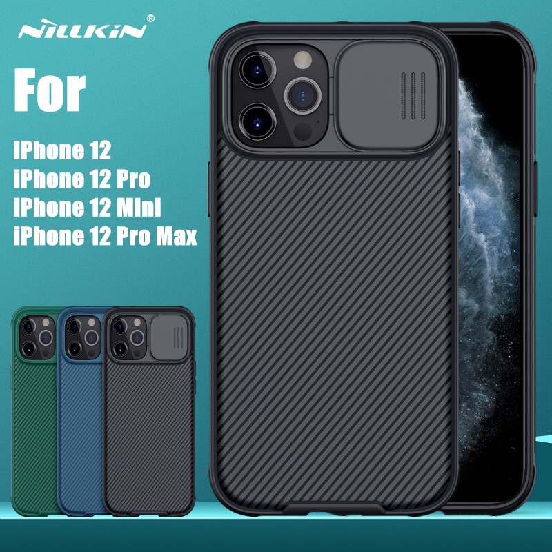 Puzdro Nillkin CamShield iPhone 12/12 Pro čierne